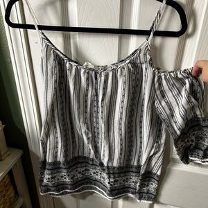 Sweet Wanderer Off-Shoulder Striped Blouse - add to bundle for $1.50